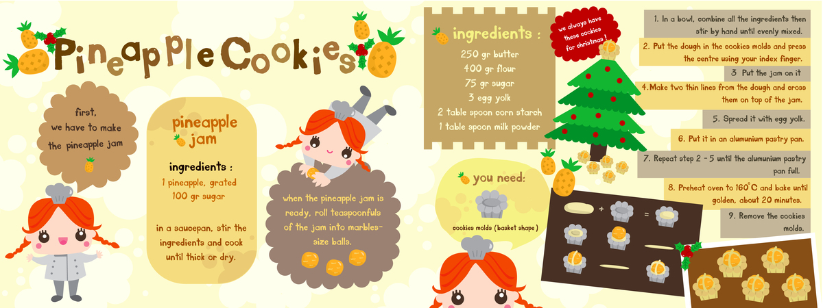 Pineapple Cookies by Vianna Valentina