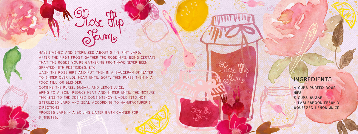 Rose Hip Jam by Webvilla Design