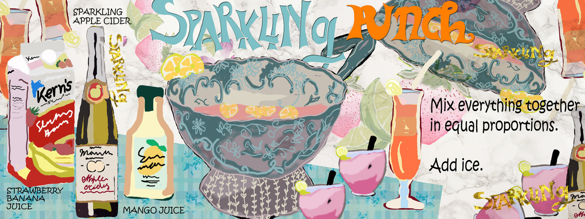 Sparkling Holiday Punch by Ismat Shahid