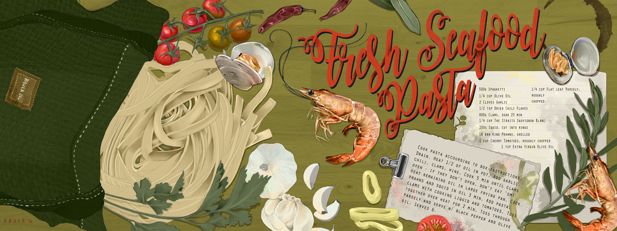 Seafood Pasta by Christina Bauer