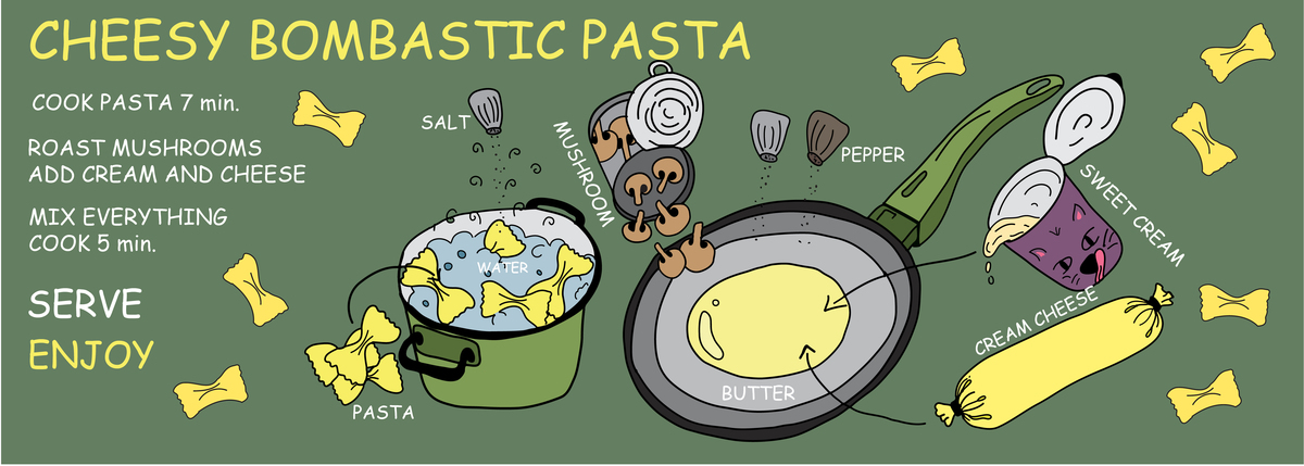 Cheesy bombastic pasta by EM EM