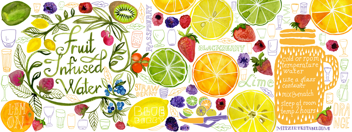 Fruit Infused Water by Mitzie Testani