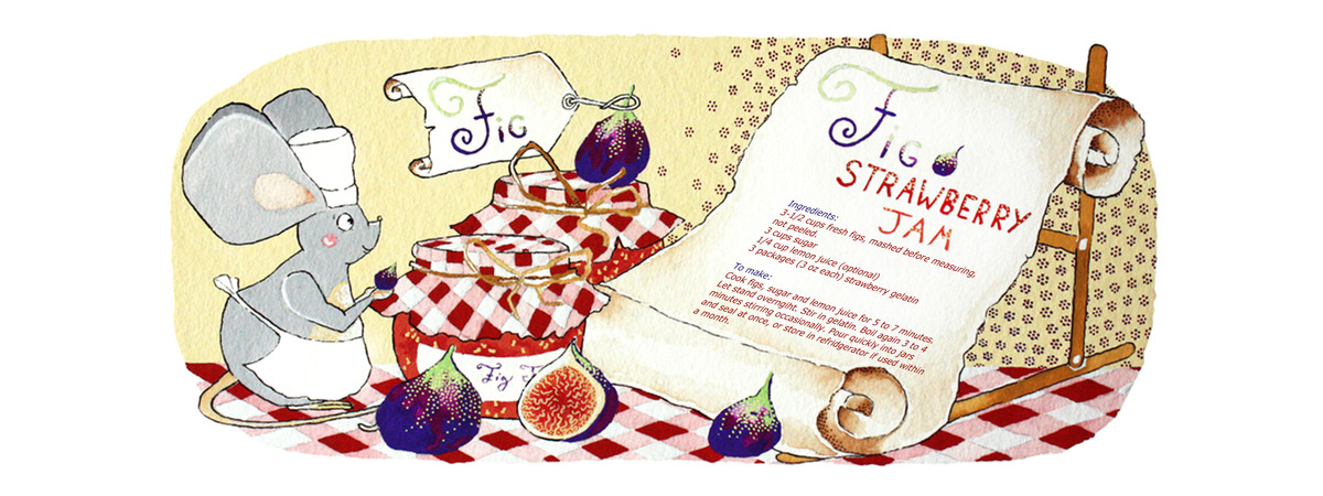 Fig-Strawberry Jam by Nessa Guillet