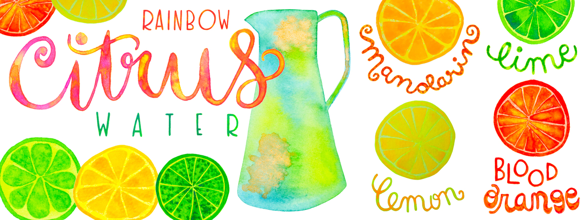 Rainbow Citrus Water by Randi Zafman