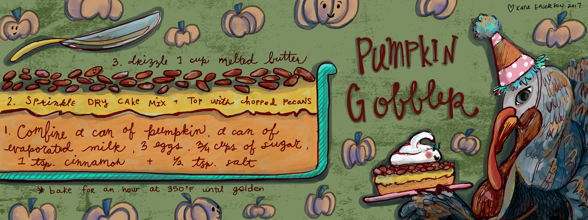 Pumpkin Gobbler by Art by Katie Erickson