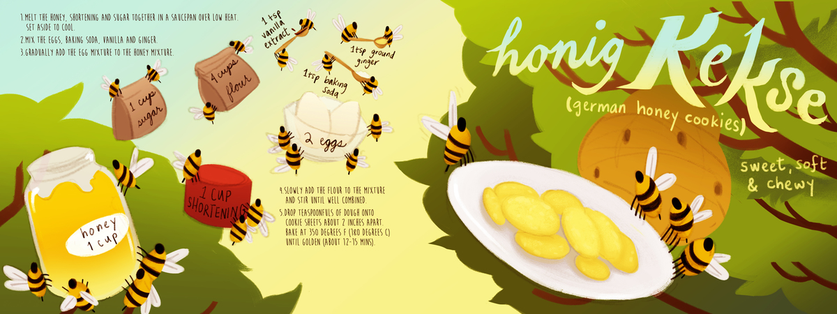 Honig Kekse by Sebz Illustration Honigkekseforupload