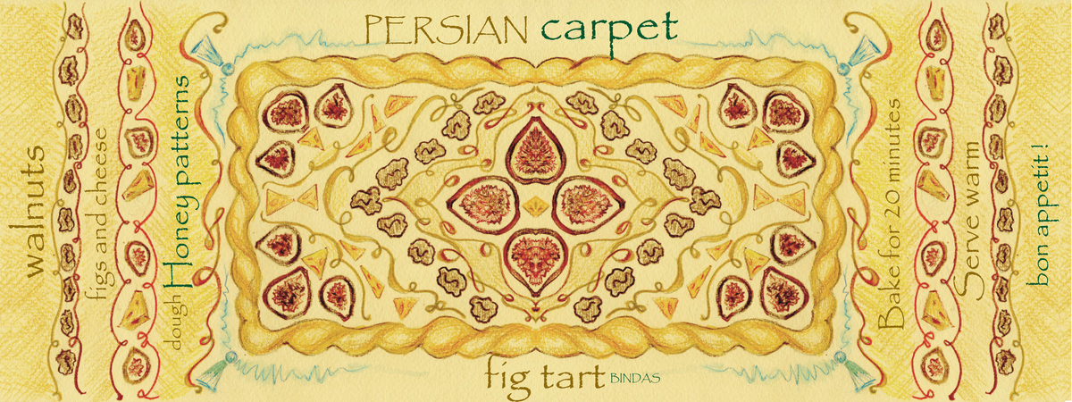 Fig Pie Persian Carpet by Helen Bindas