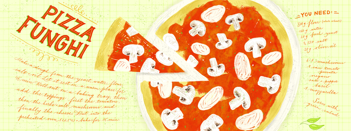 Pizza Funghi by Julia Bausenhardt