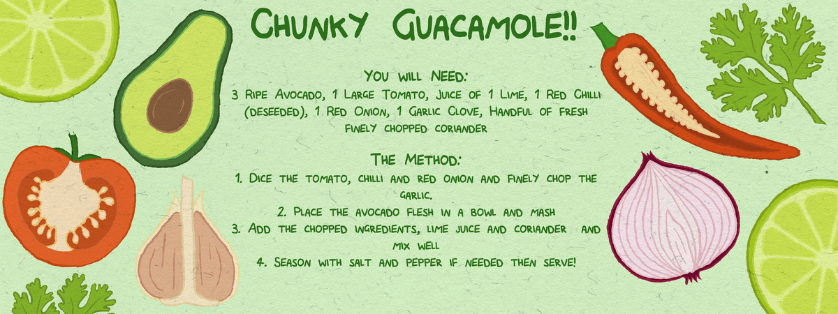 Chunky Guacamole by Abi Morgan Illustration