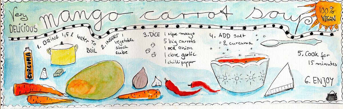 Mango Carrot Soup by Susi Sanlier