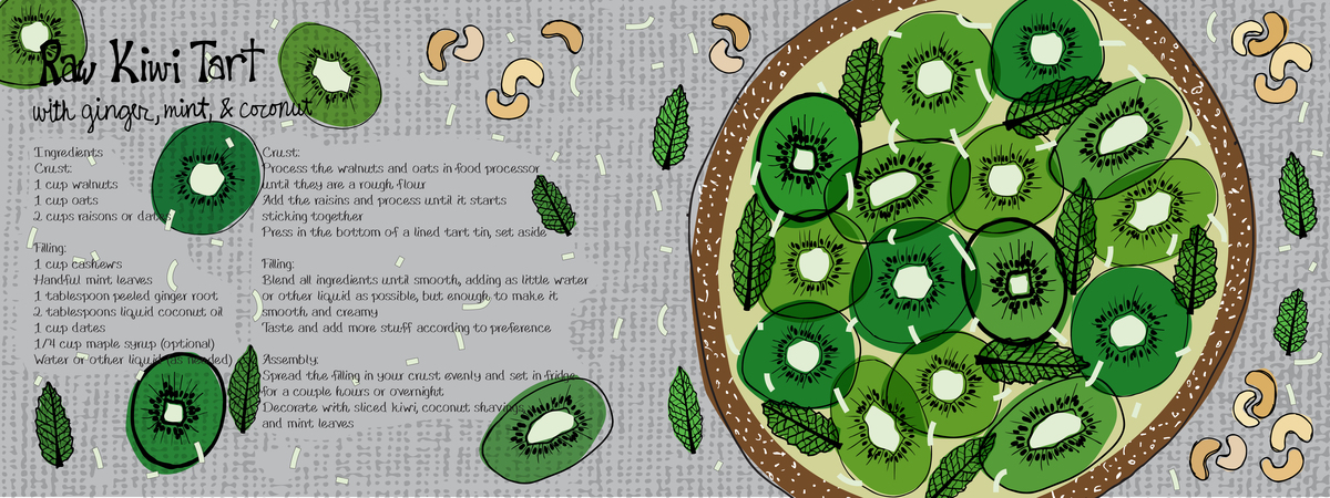 Raw Kiwi Tart by Liina Gruener