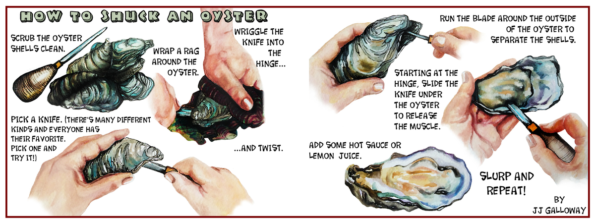 How to Shuck an Oyster by JJ Galloway Howtoshuckanoyster tdac