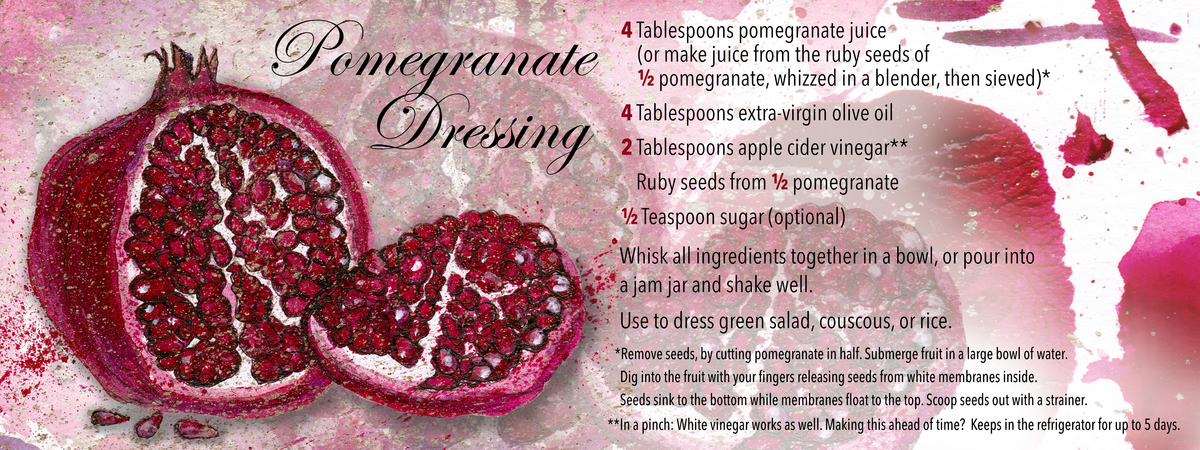Pomegranate Dressing by Rikki Asher
