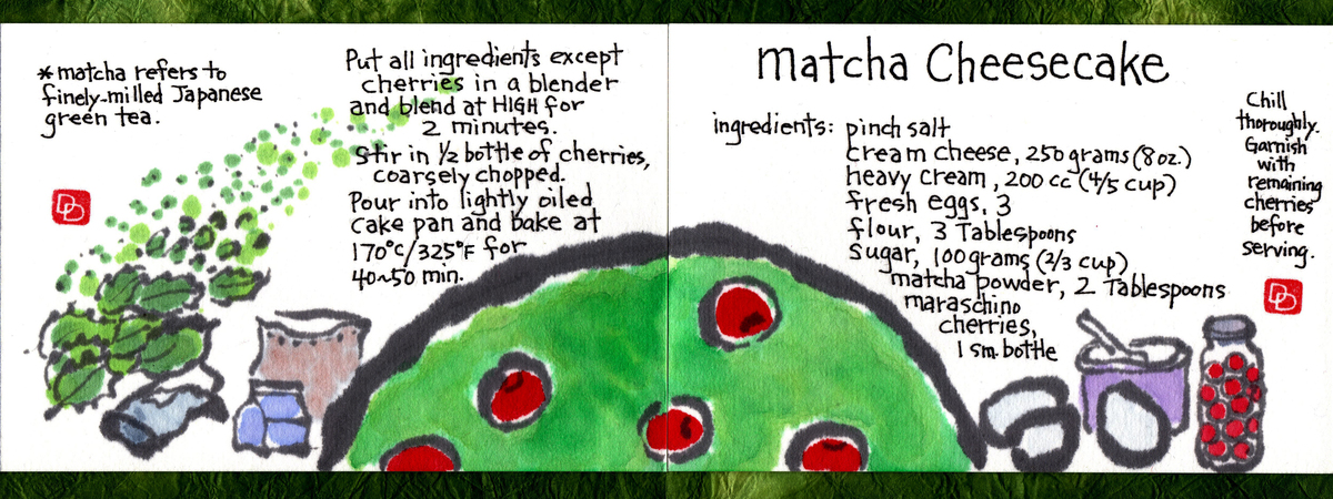 Matcha Cheesecake by Deborah Davidson