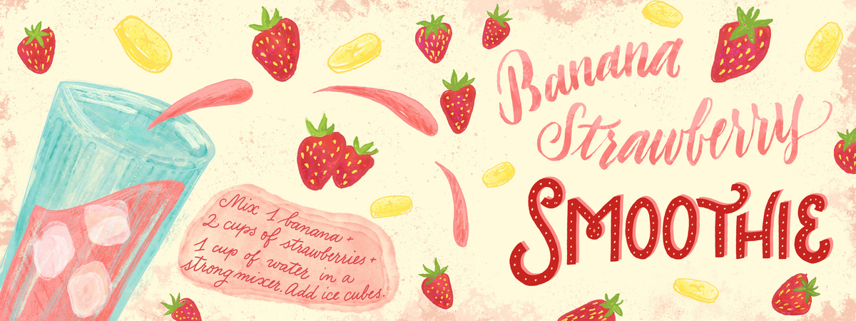 Strawberry Banana Smoothie by Julia Bausenhardt