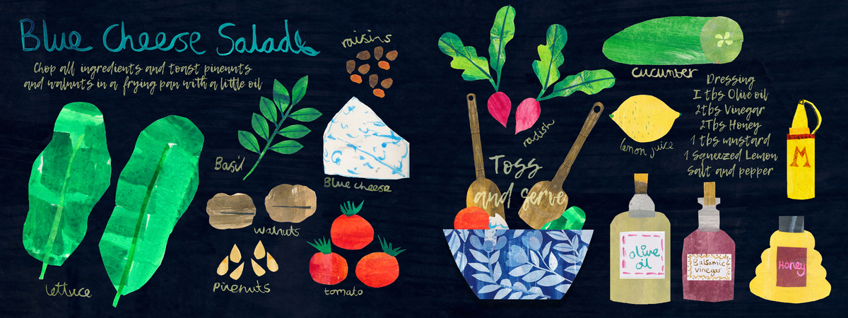 Blue Cheese Salad by Tracey English
