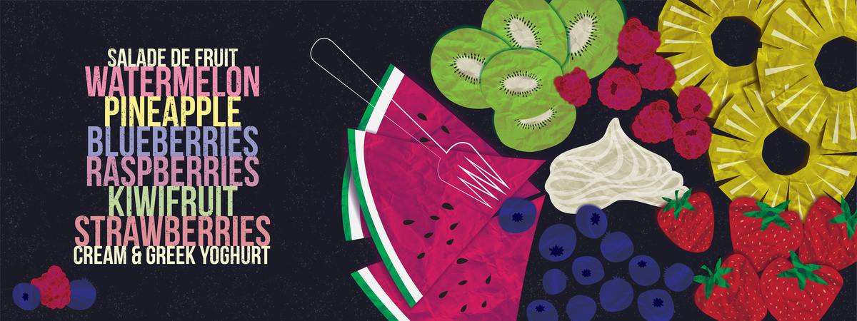 Spring Fruit Salad by Trudy Mason • Design & Illustration