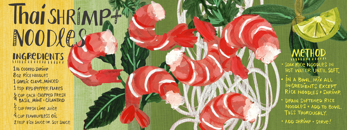 Thai Shrimp and Noodles by Sharon Montgomery