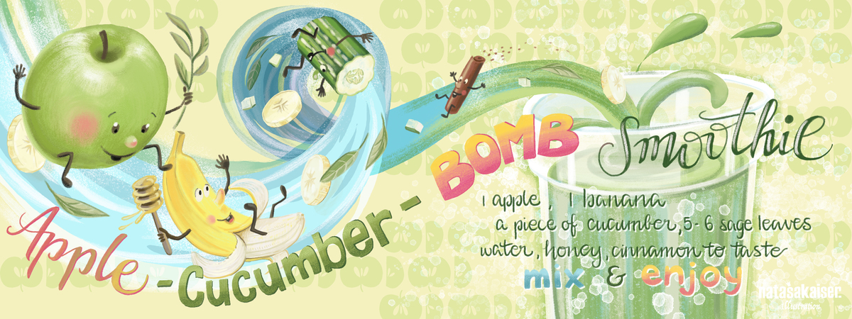 Apple-cucumber-bomb-Smoothie by Nataša Kaiser