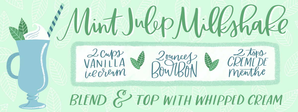 Mint Julep Milkshake by Kimberly Shrack
