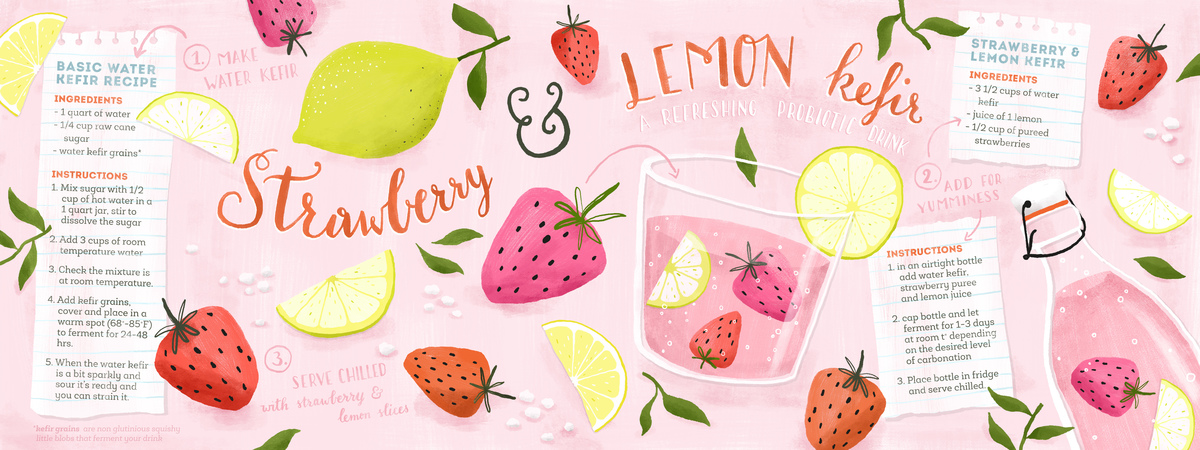 Strawberry & Lemon Kefir by Ine Beerten %c2%a9inebeerten strawberrylemonkefir