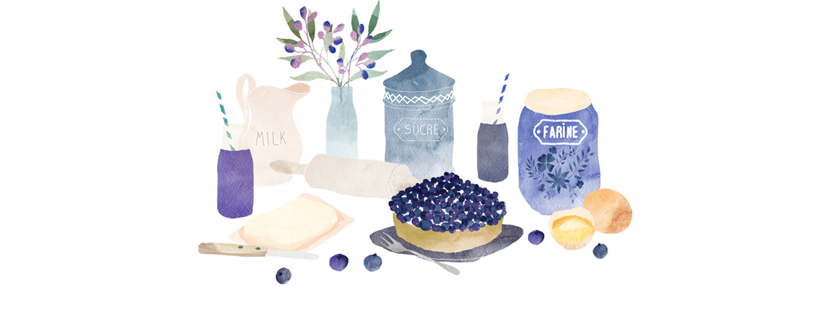 Blueberry tart by Catherine Cordasco