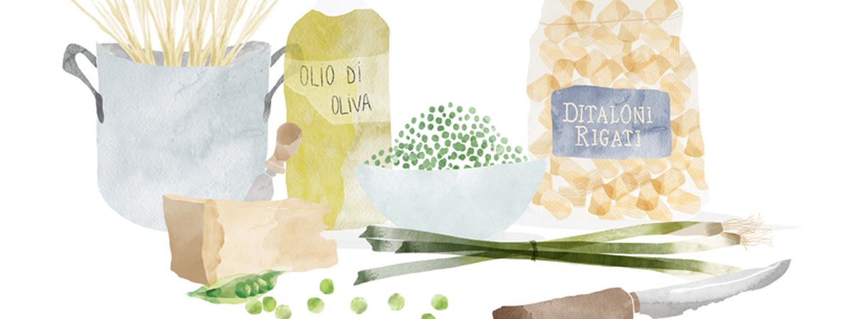 Pasta e piselli by Catherine Cordasco