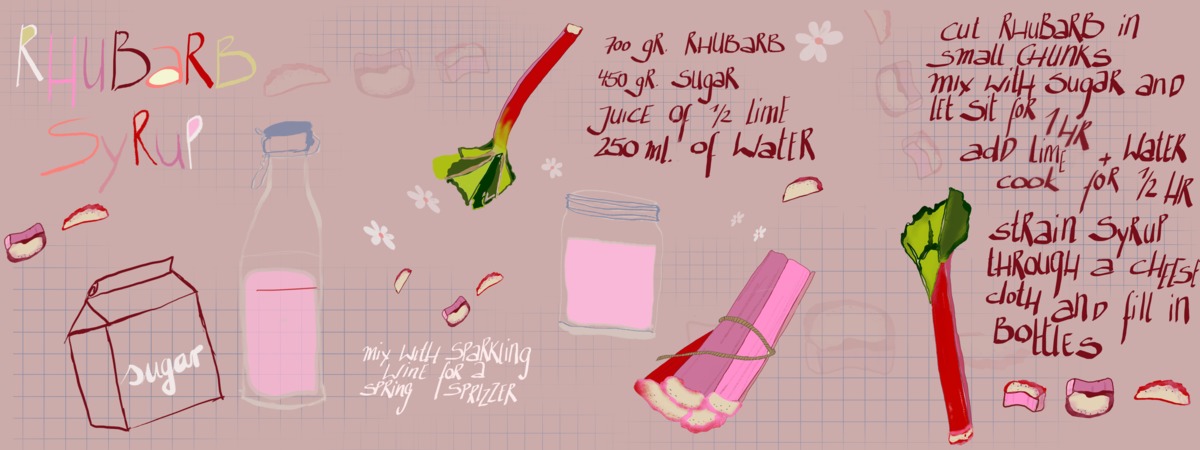 Rhubarb Syrup by Martina Stock