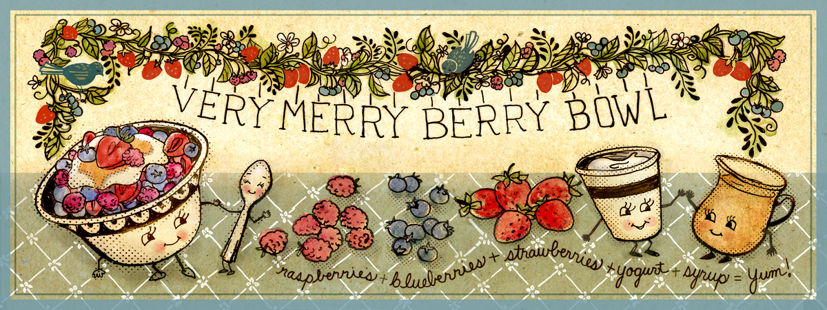 Very Merry Berry Bowl by Jean Ruth Very merry berry bowl