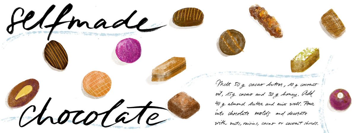 Selfmade chocolate by Julia Bausenhardt