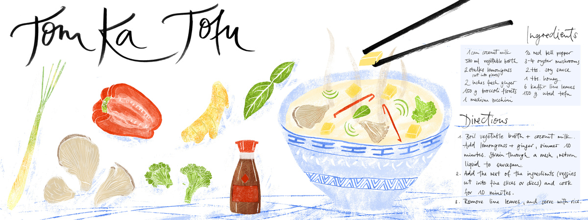 Tom Ka tofu soup by Julia Bausenhardt