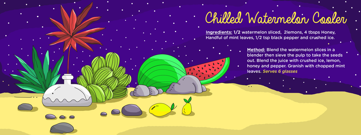 Chilled Watermelon Cooler by Jamini jam