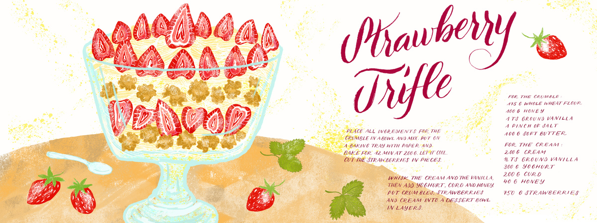 Strawberry Trifle by Julia Bausenhardt