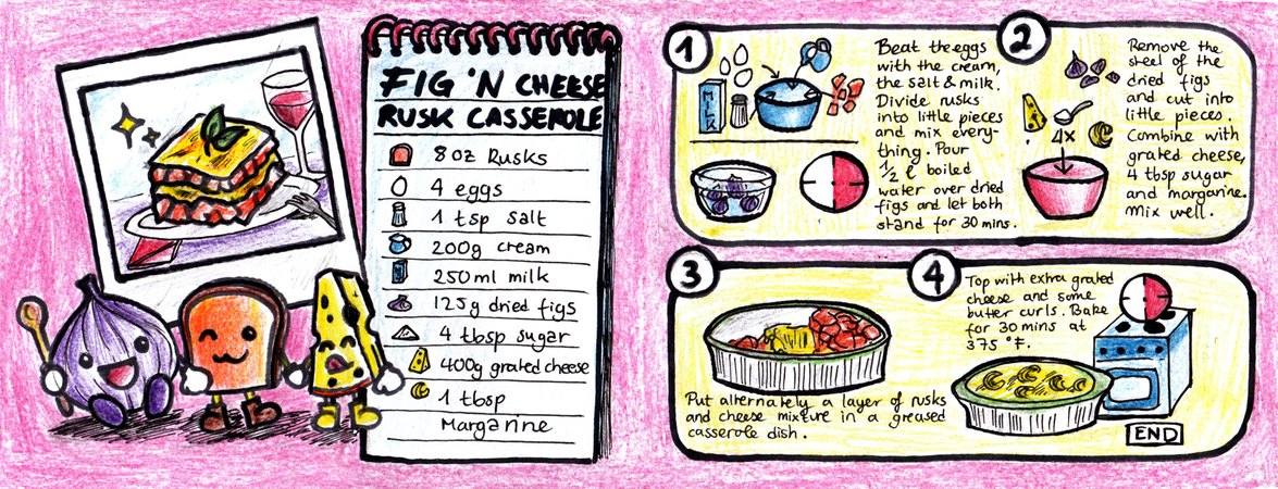 Fig 'n' Cheese Rusk Casserole by Minh Ha Pham