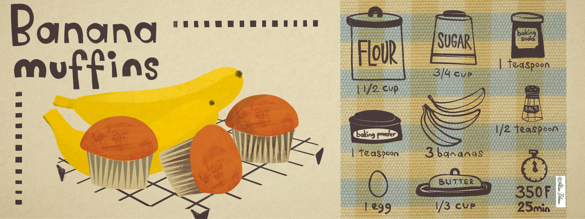 Banana Muffins by Alisa Bloom Alisa bloom banana muffin recipe