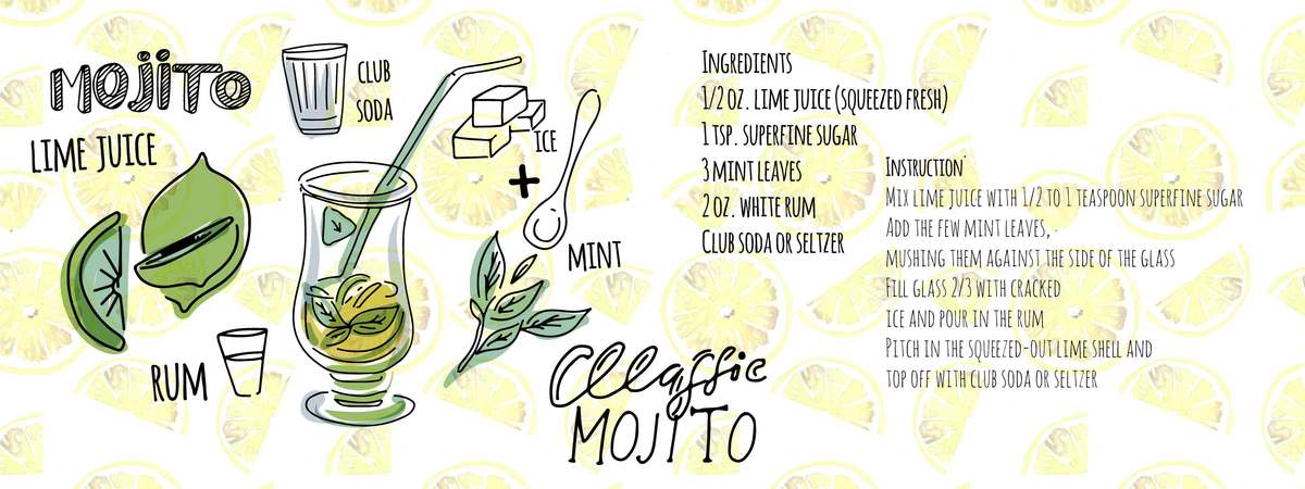 Mojito cocktail by Veronika M Mojito
