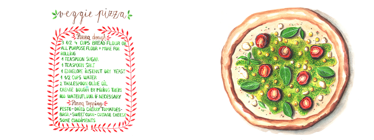 Veggie Pizza by Jean Balogh Veggie pizza jean balogh