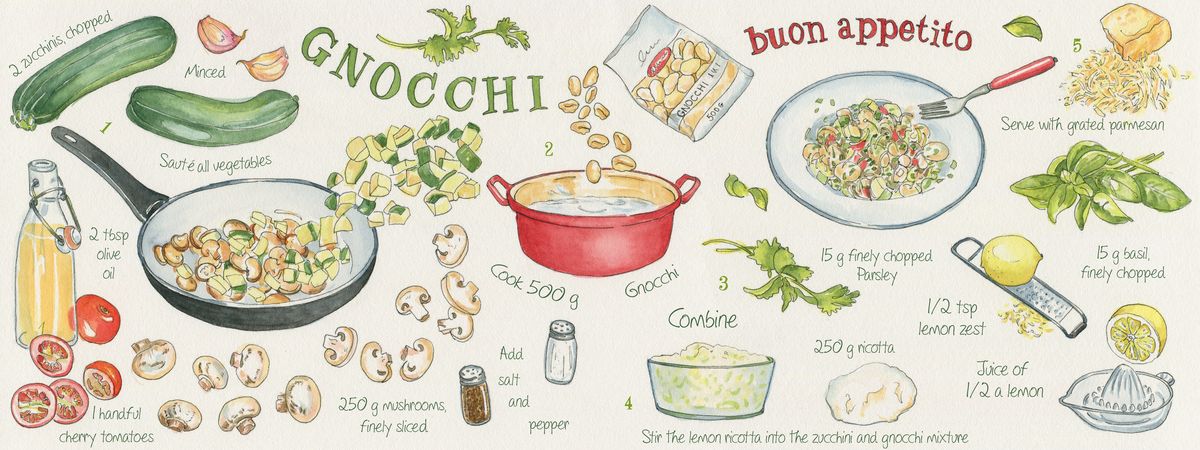 Gnocchi with lemon ricotta by Suzanne de Nies