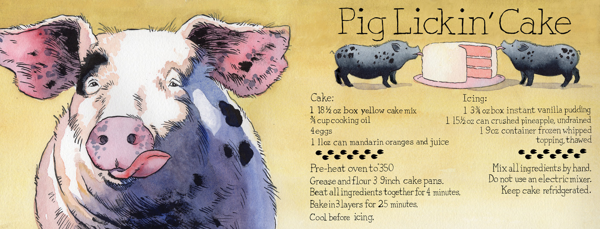 Pig Lickin' Cake by June Brigman Brigman j 17spring illu737 lovell a2 revised