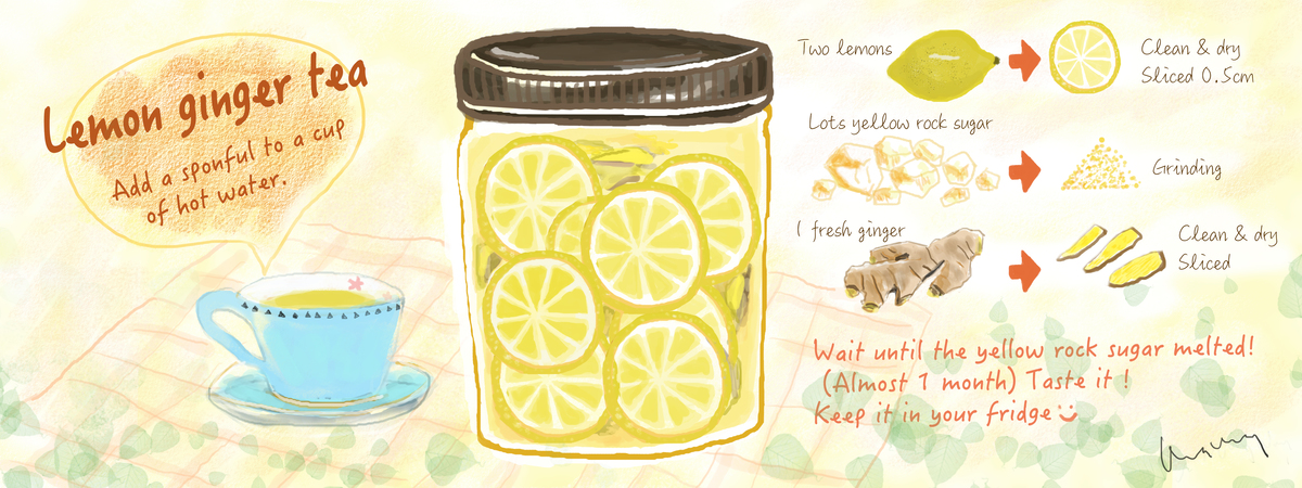 Lemon ginger tea by Molly Kok Meng Wong