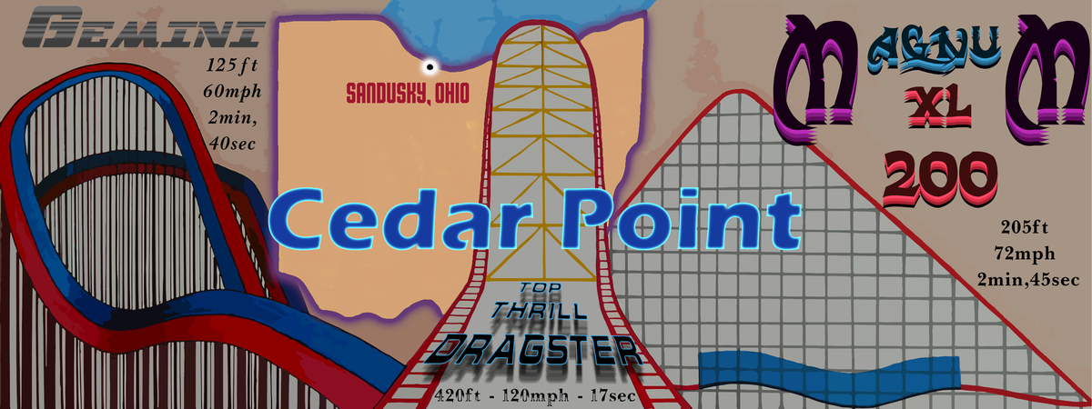 Cedar Point: America's Roller Coaster in Sandusky, Ohio by Shane King Cedar point changed color