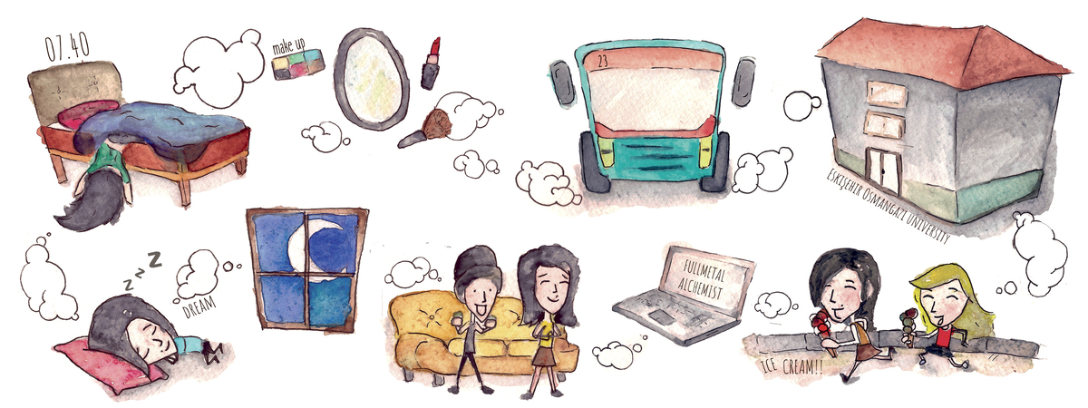One Of These Days by Buse Başbunar Buse ba%c5%9fbunar %c4%b1llustrasyon