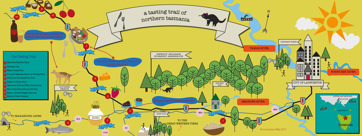 A Tasting Trail of North West Tasmania by Eve Miller