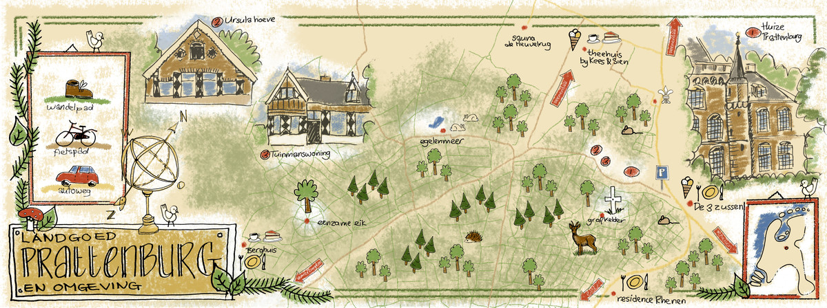Prattenburg, The Netherlands by Trudy Voos Kaart prattenburg2