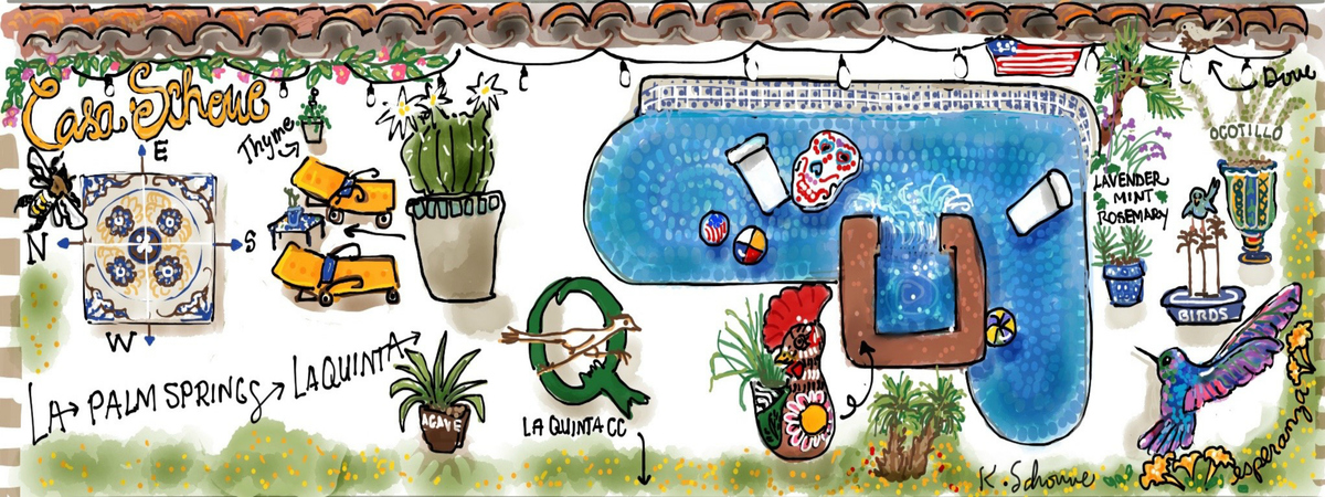 My Backyard in La Quinta, California by K Schowe
