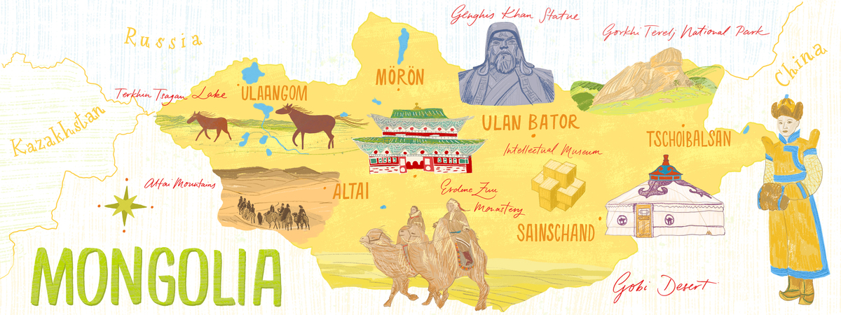 Mongolia by Julia Bausenhardt Mongolia map 2