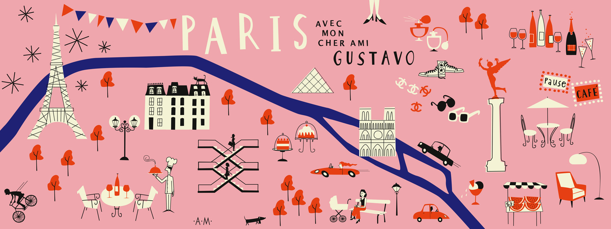 Paris, France with my friend Gustavo by Anna Mendes
