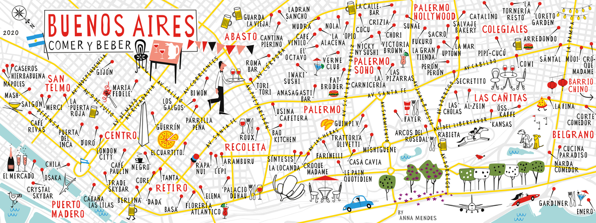 Eating and Drinking in Buenos Aires, Argentine by Anna Mendes