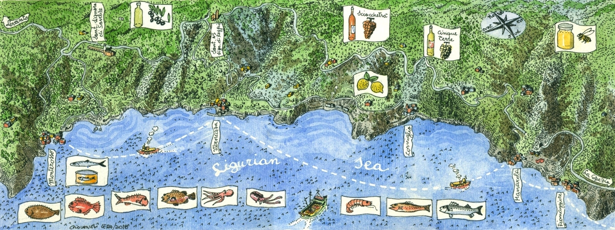 The "Cinque Terre" of Italy by Giovanni Cera