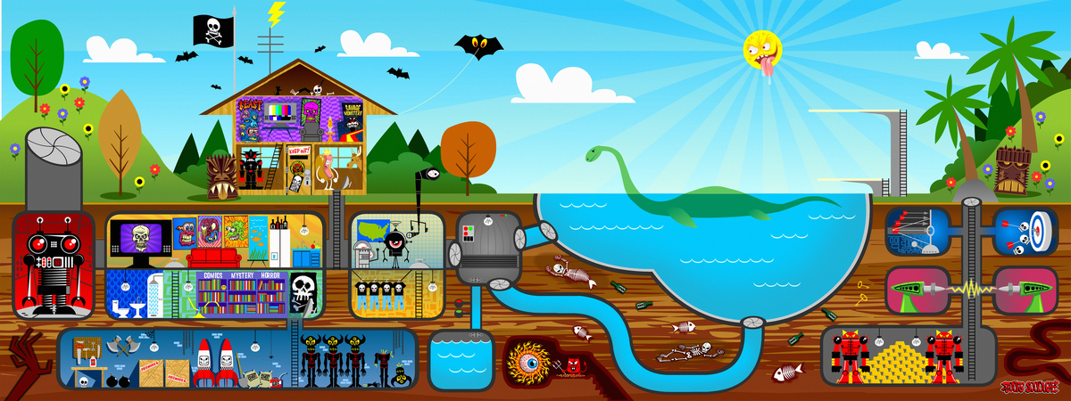 Backyard Fantasy Secret Lair by Savage Monsters Backyard lair tdat
